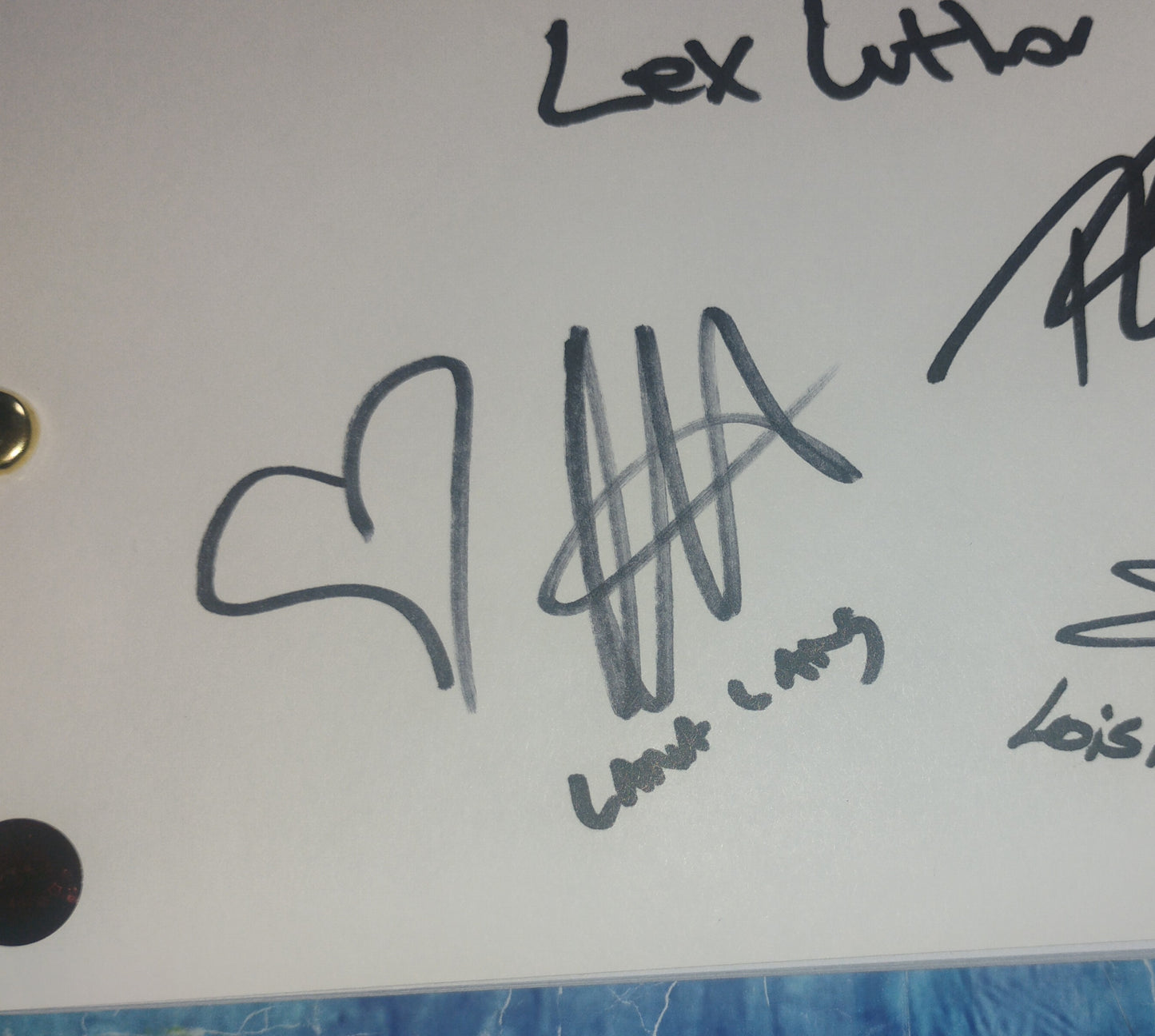 Smallville 4x Cast Hand Signed Autograph OPix COA