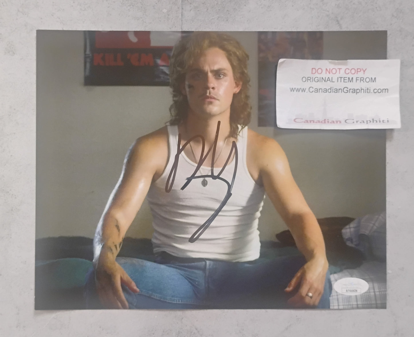 Dacre Montgomery Hand Signed Autograph 8x10 Photo JSA COA Stranger Things