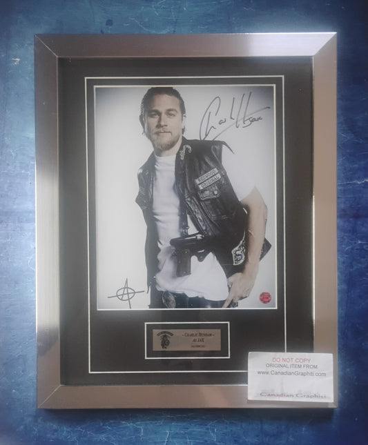 Charlie Hunnam Hand Signed Autograph Photo Framed COA Sons Of Anarchy