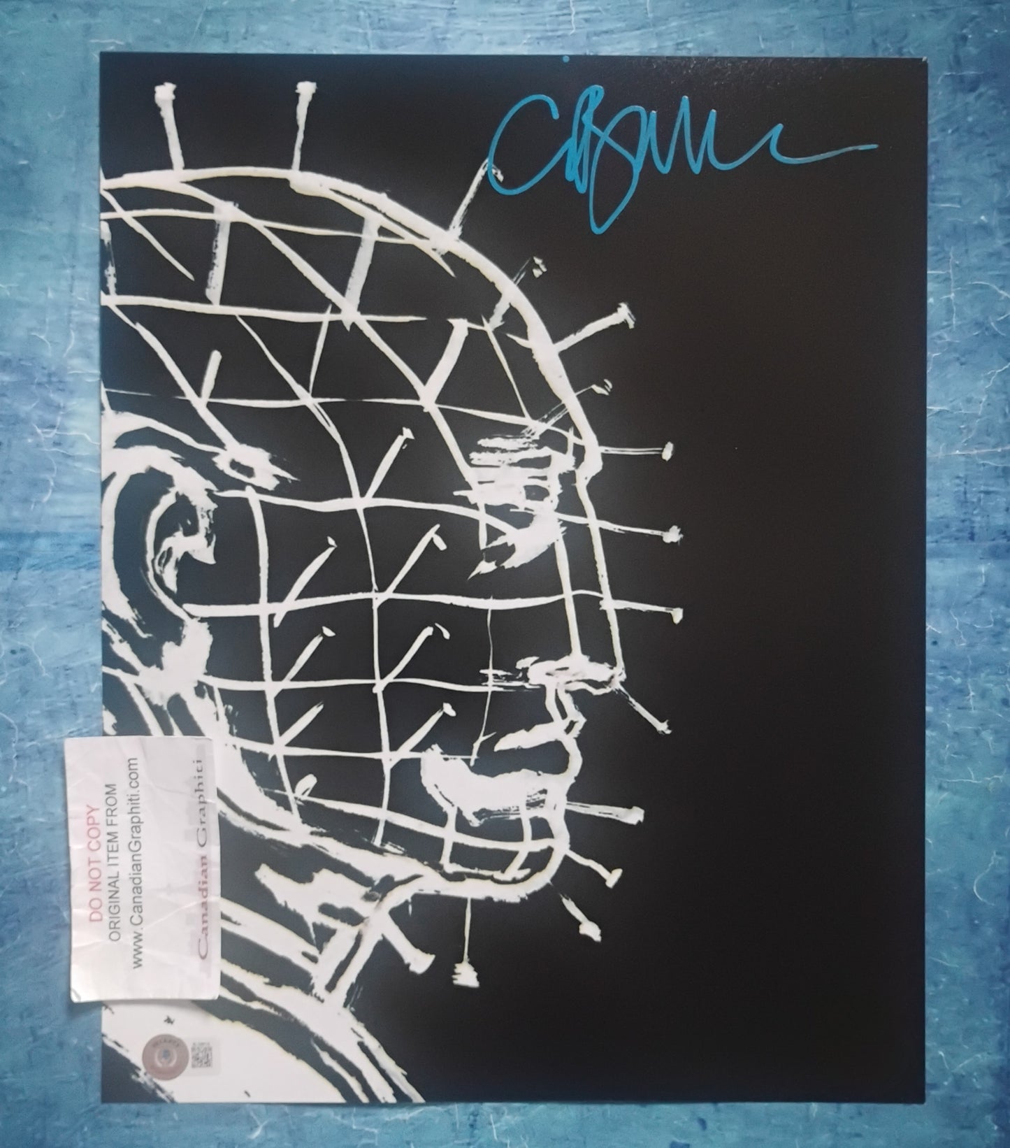 Clive Barker Hand Signed Autograph 11x14 Photo BAS COA