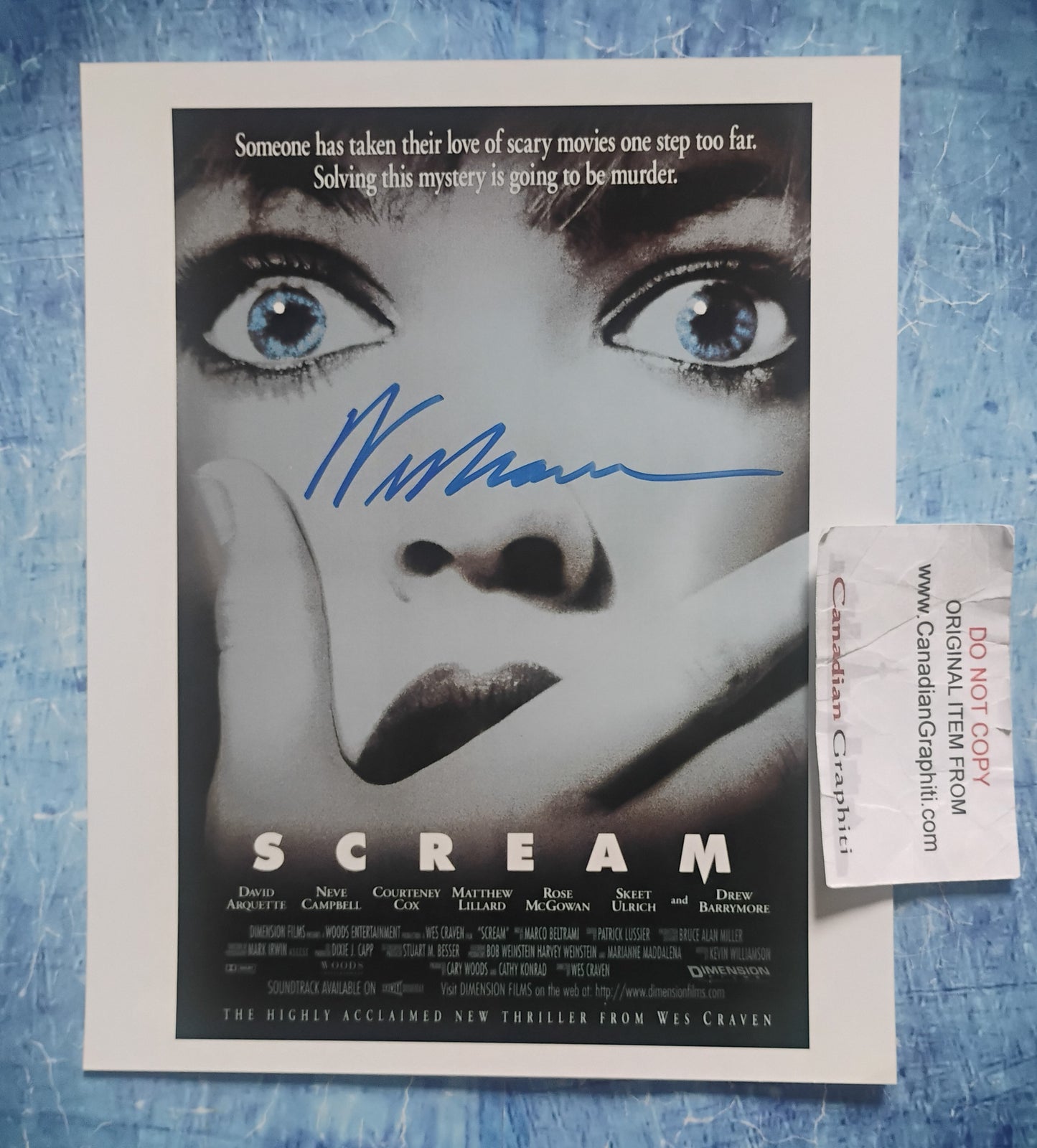 Wes Craven Hand Signed Autograph 8x10 Photo JSA COA Scream