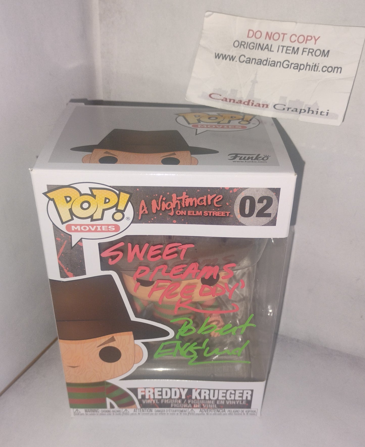 Robert Englund Hand Signed Autograph Freddy Krueger Funko Pop COA