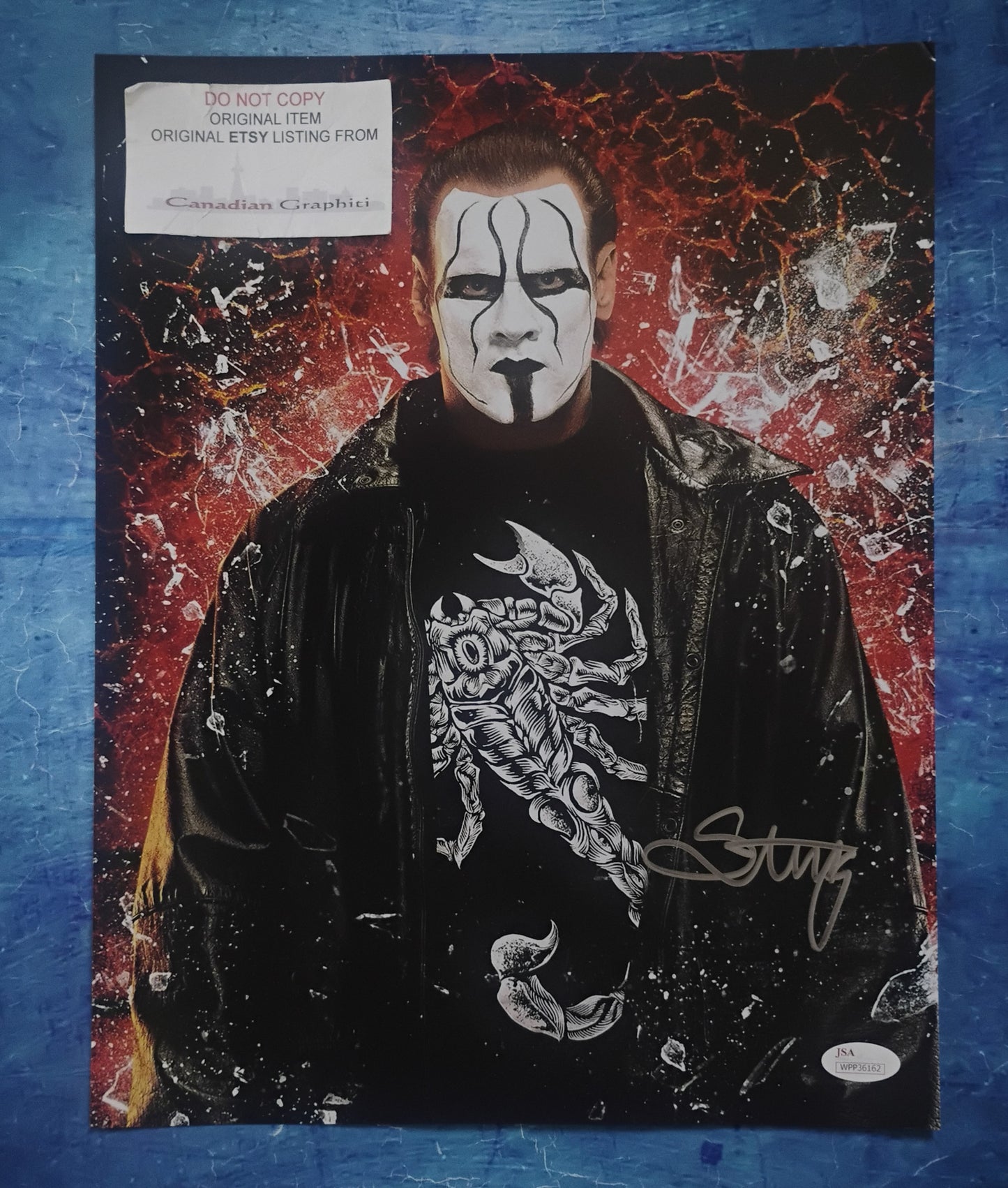 Sting Hand Signed Autograph 11x14 Photo JSA COA