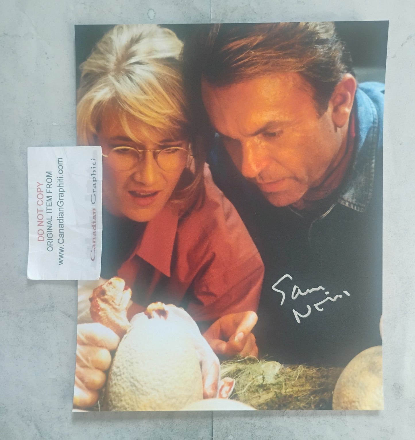 Sam Neill Hand Signed Autograph 8x10 Photo BAS COA Jurassic Park
