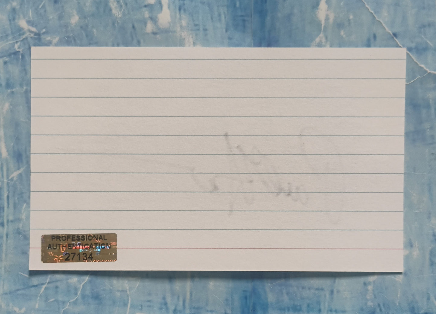 Paul Hogan Hand Signed Autograph Index Card COA Crocodile Dundee