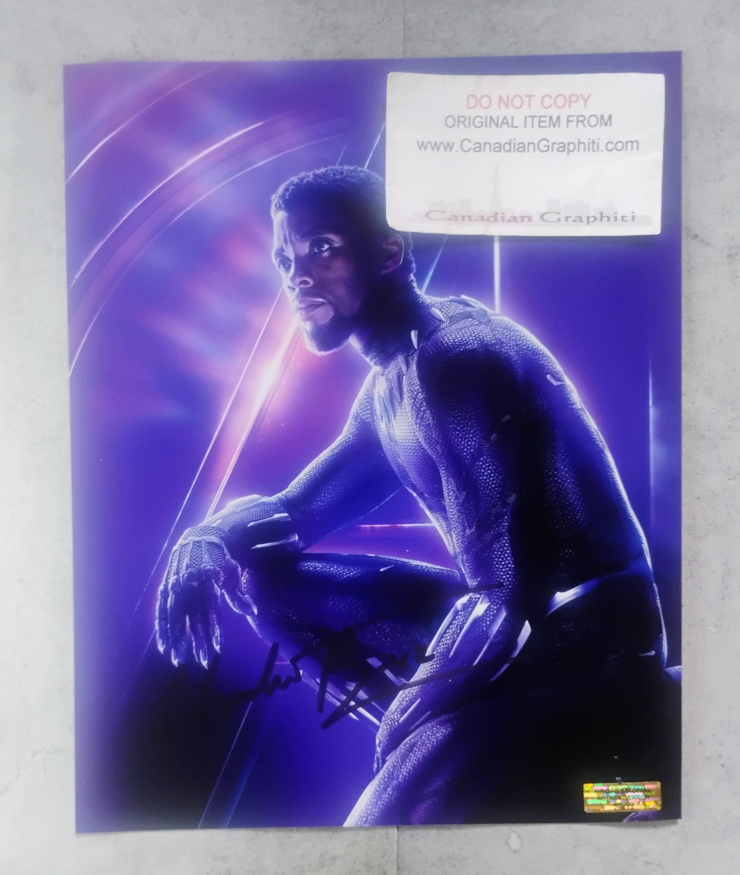 Chadwick Boseman Hand Signed Autograph 8x10 Photo COA Black Panther