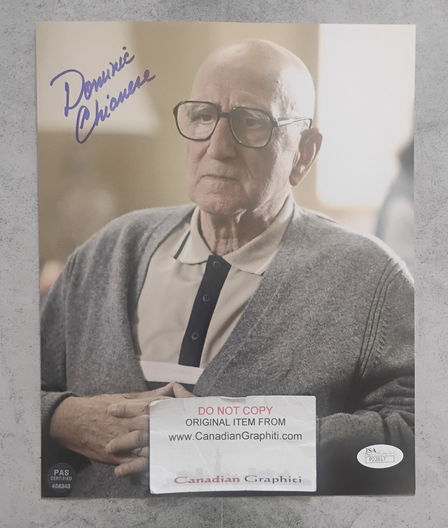 Dominic Chianese Hand Signed Autograph 8x10 Photo JSA COA The Sopranos