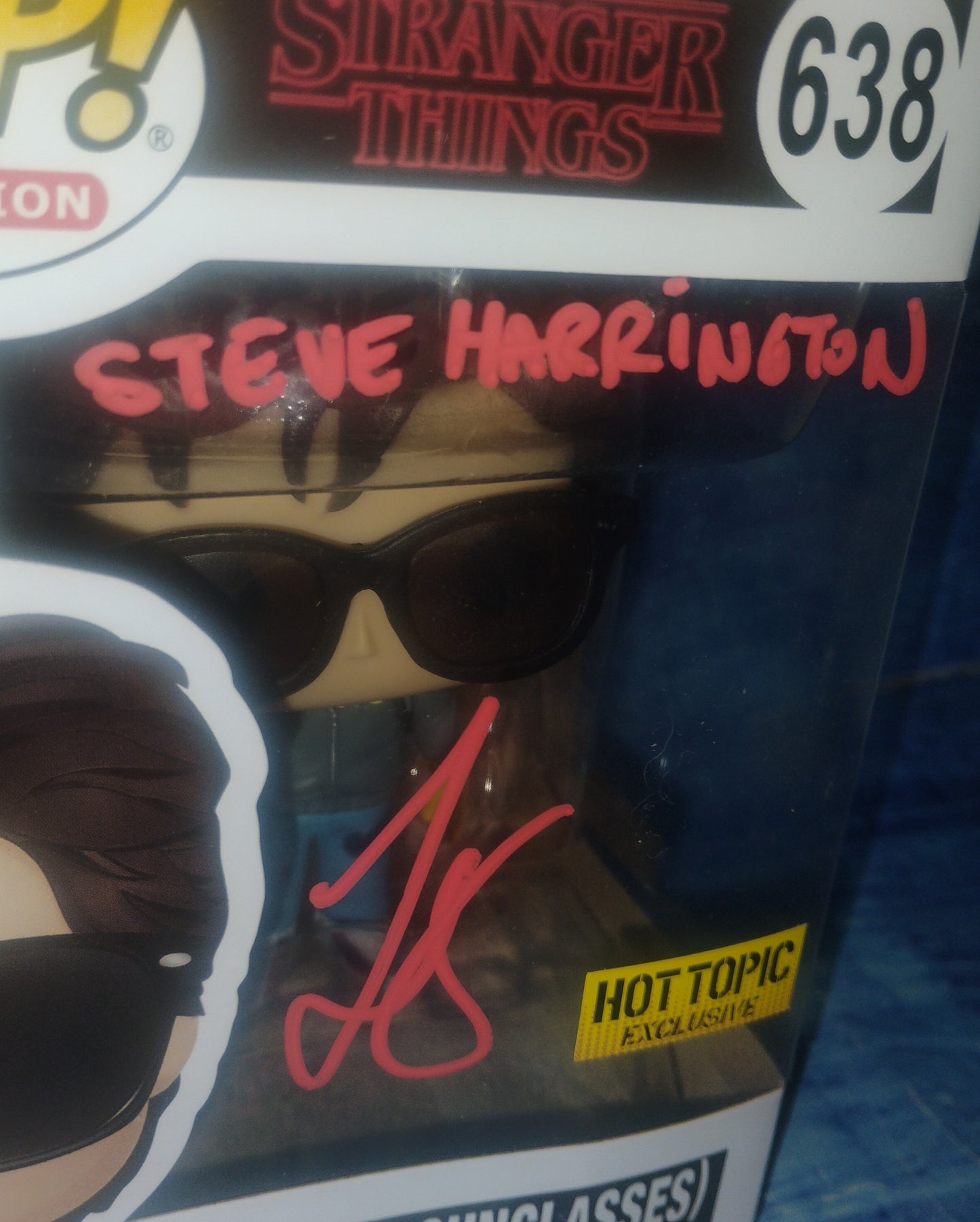 Joe Keery Hand Signed Autograph Stranger Things Funko Pop COA