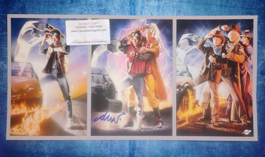 Drew Struzan Hand Signed Autograph Back To The Future Artwork Print COA