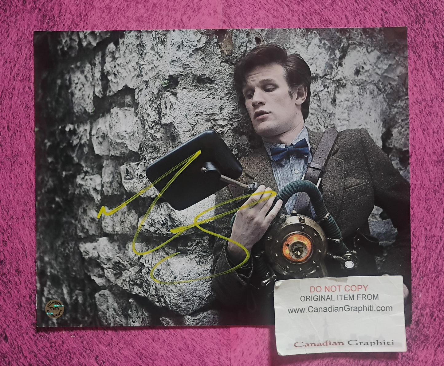 Matt Smith Hand Signed Autograph 8x10 Photo COA Doctor Who