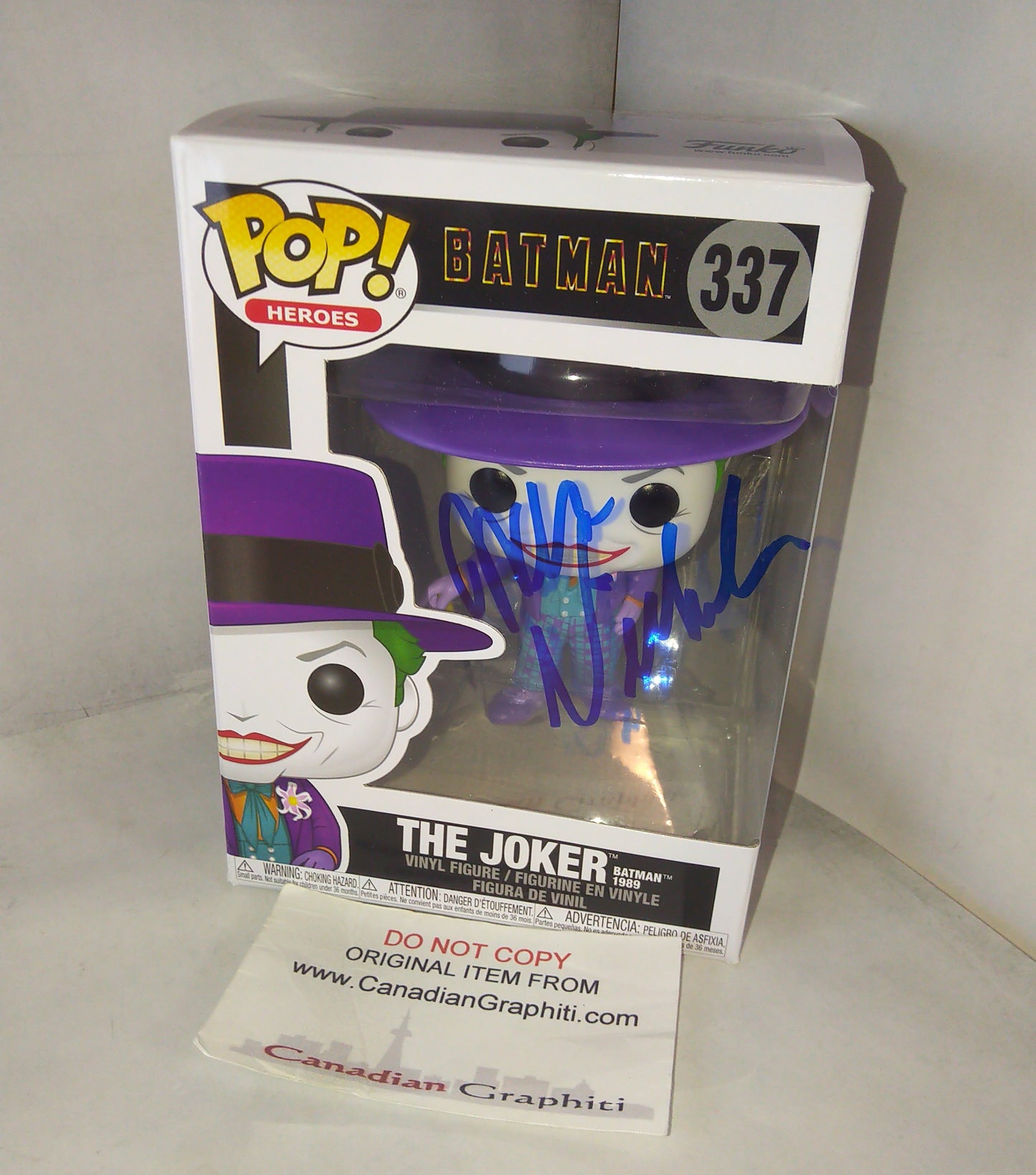 Jack Nicholson Hand Signed Autograph Joker Funko Pop COA Batman