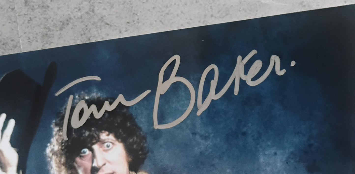 Tom Baker Hand Signed Autograph 8x10 Photo JSA COA Doctor Who