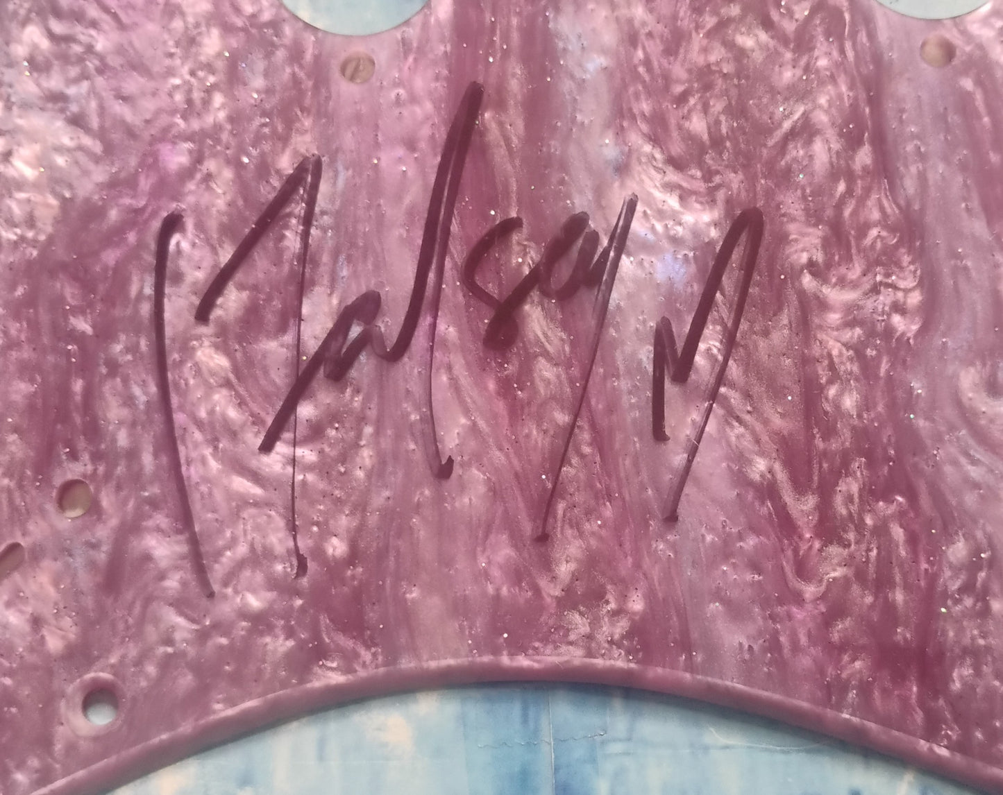 Halsey Hand Signed Autograph Guitar Pick Guard COA