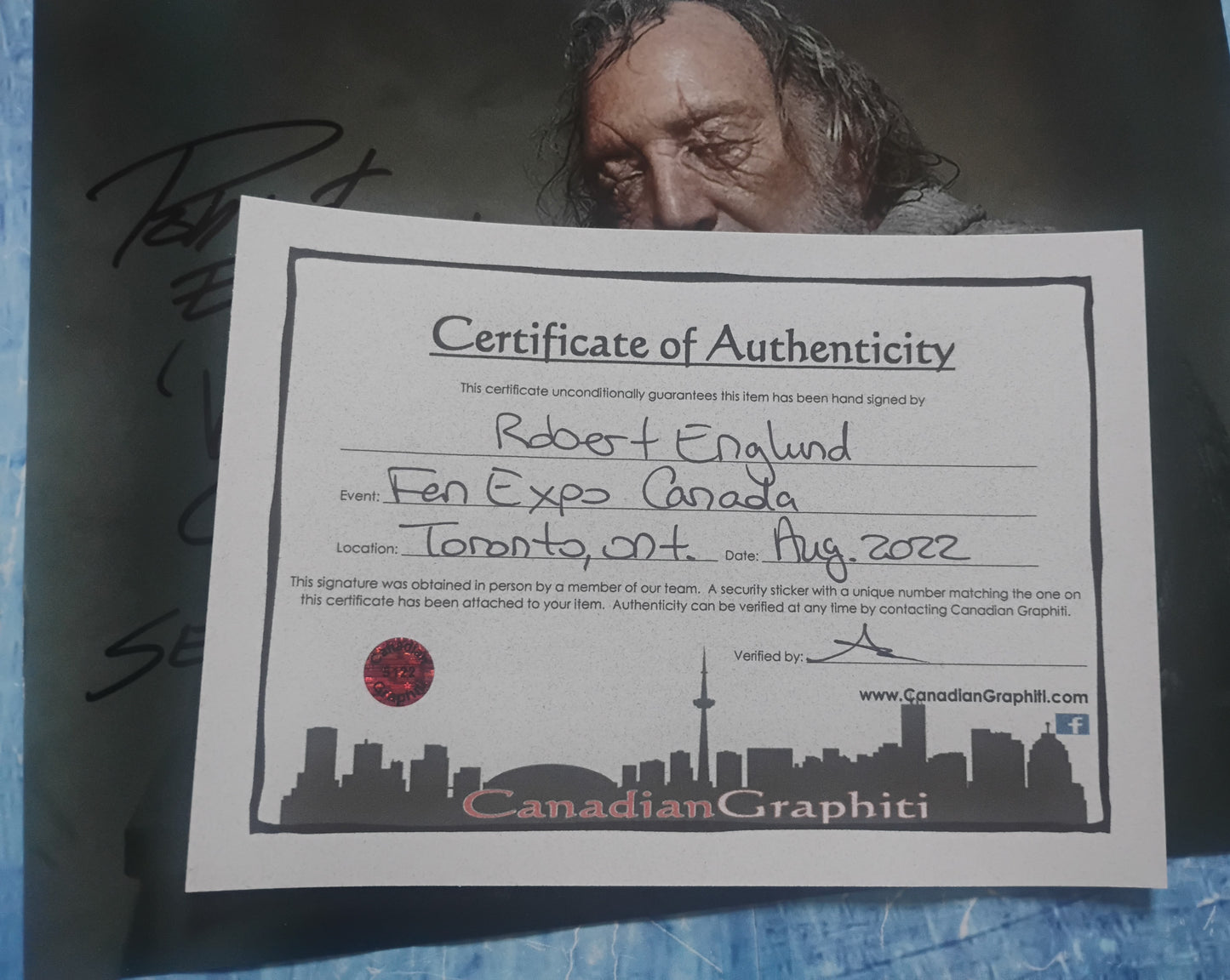Robert Englund Hand Signed Autograph 8x10 Photo COA Stanger Things