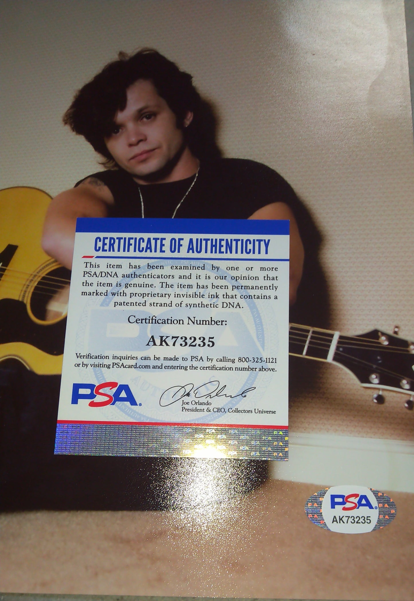 John Cougar Mellencamp Hand Signed Autograph 8x10 Photo PSA COA