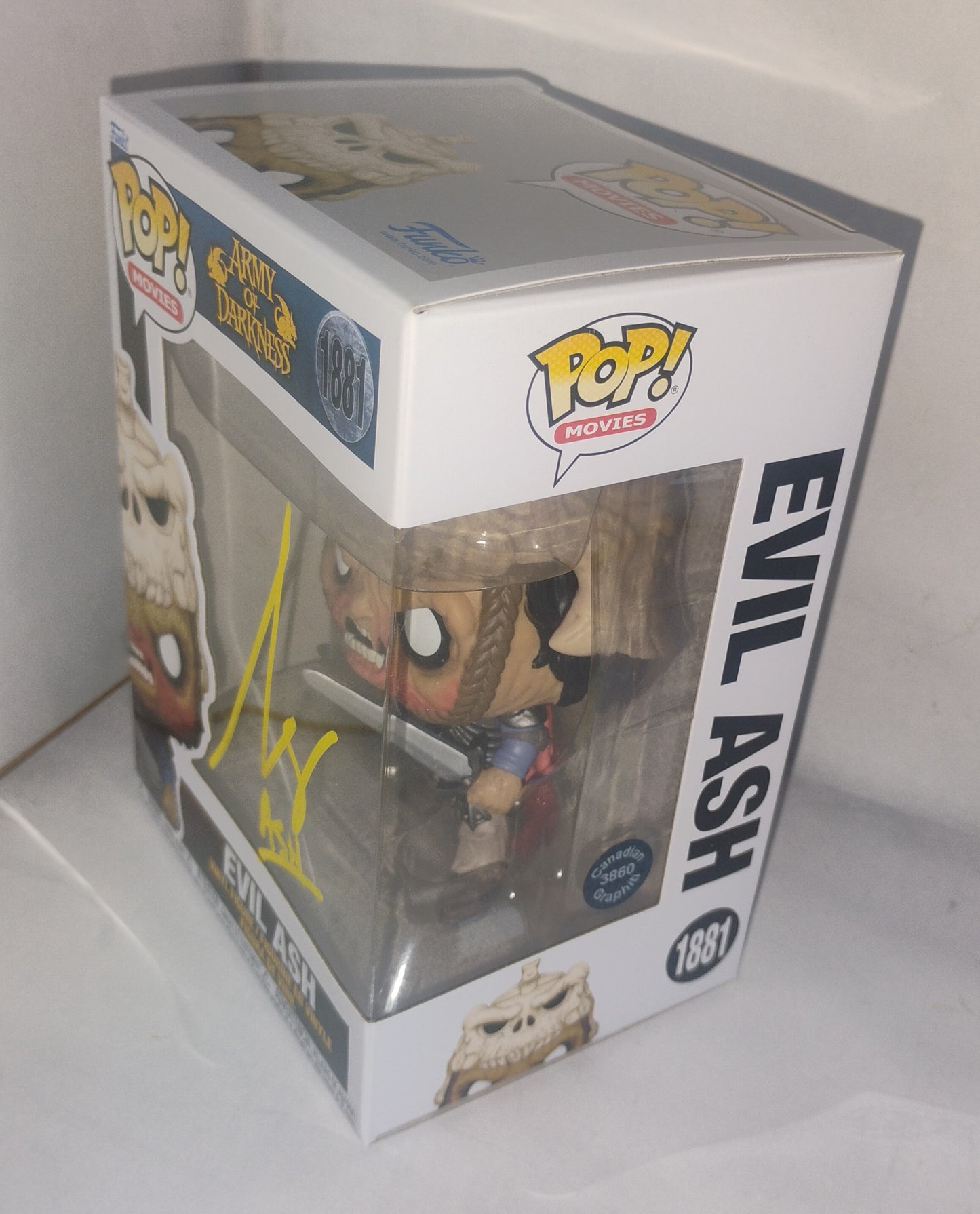 Bruce Campbell Hand Signed Autograph Evil Ash Funko Pop COA Army Of Darkness