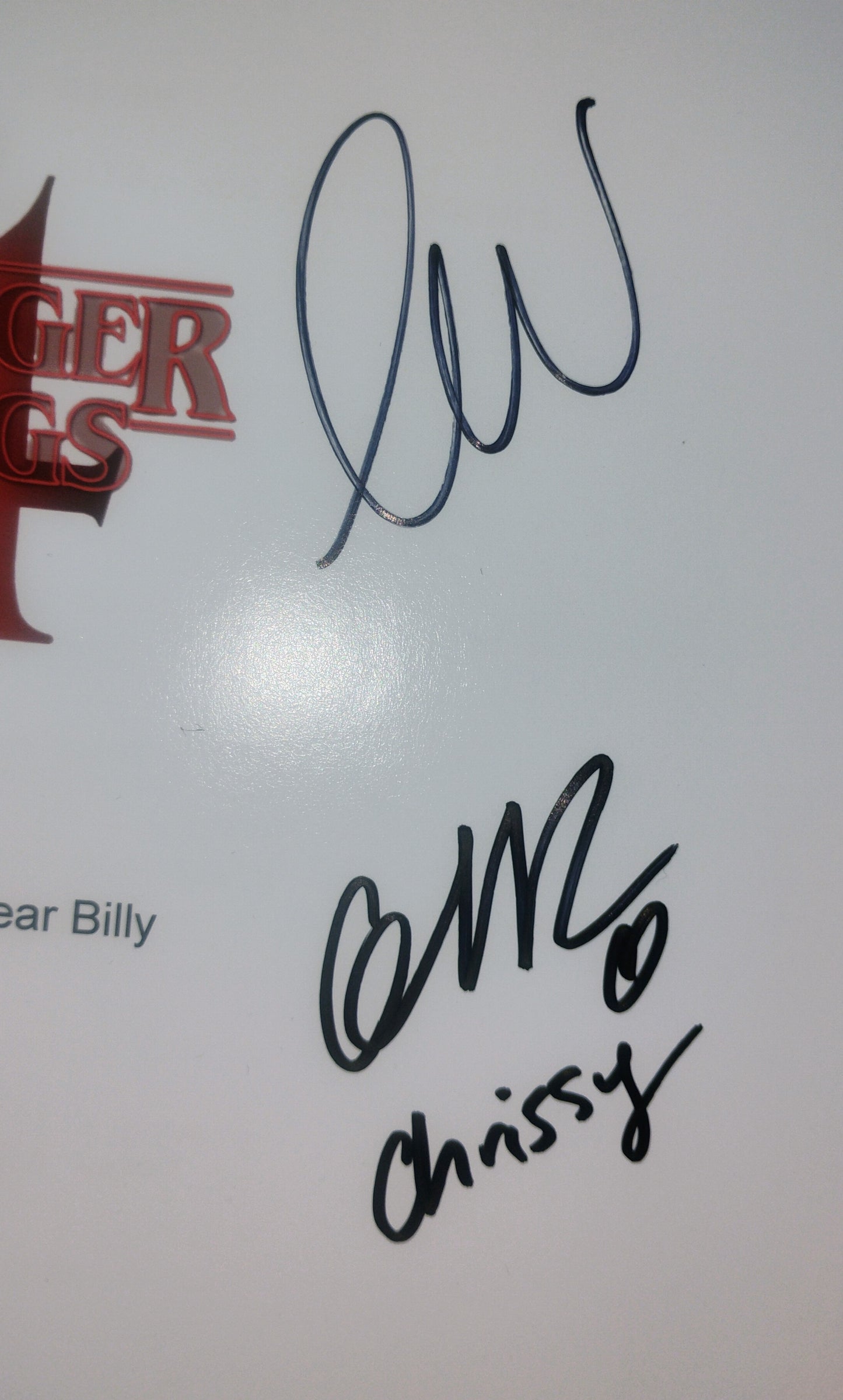 Stranger Things Cast Hand Signed Autograph Script COA