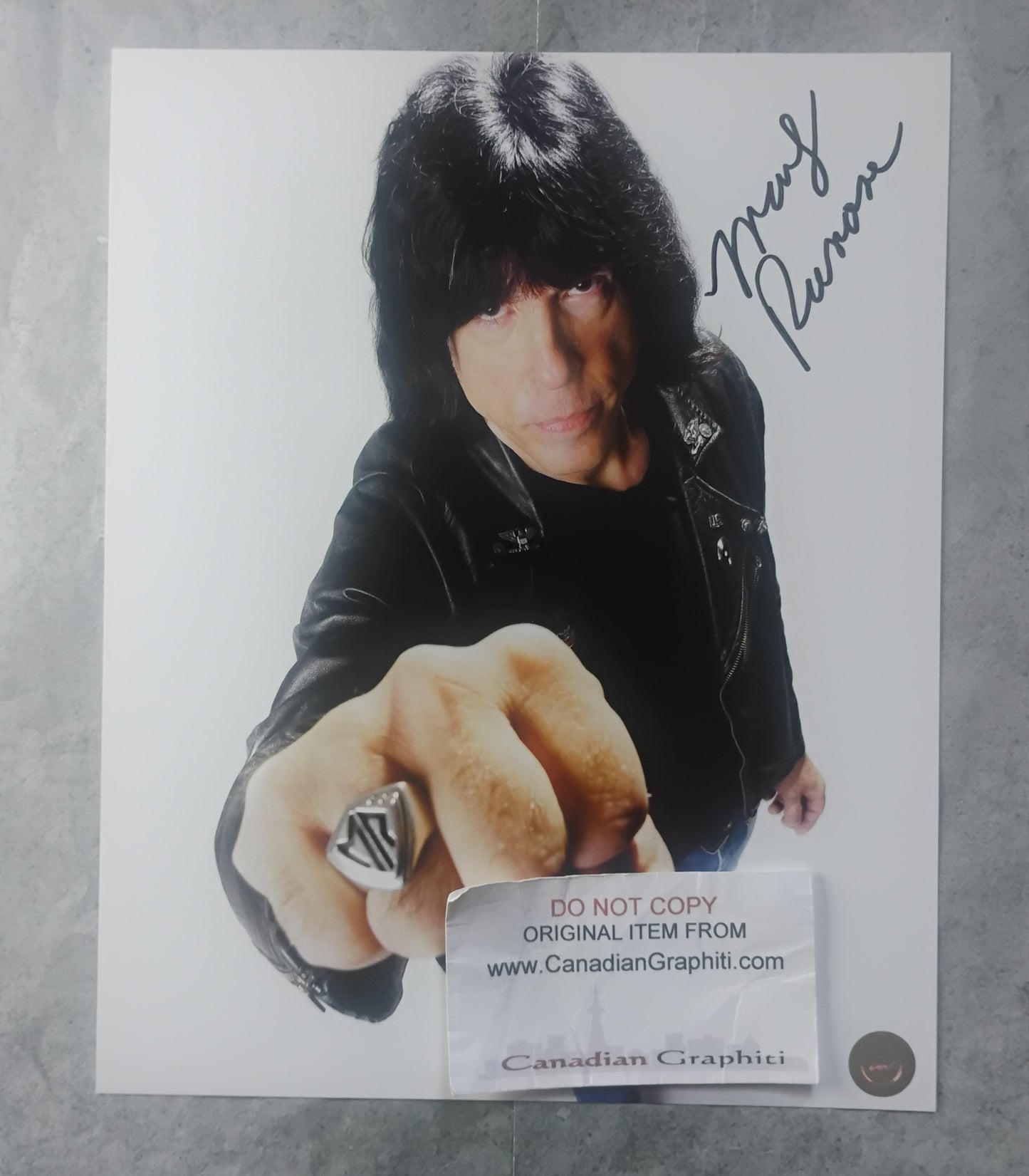 Marky Ramone Hand Signed Autograph 8x10 Photo COA The Ramones