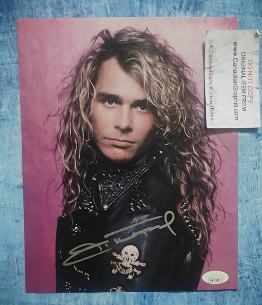 Mike Tramp Hand Signed Autograph 8x10 Photo JSA COA White Lion