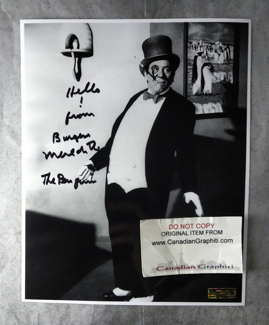 Burgess Merideth Hand Signed Autograph 8x10 Photo COA Batman