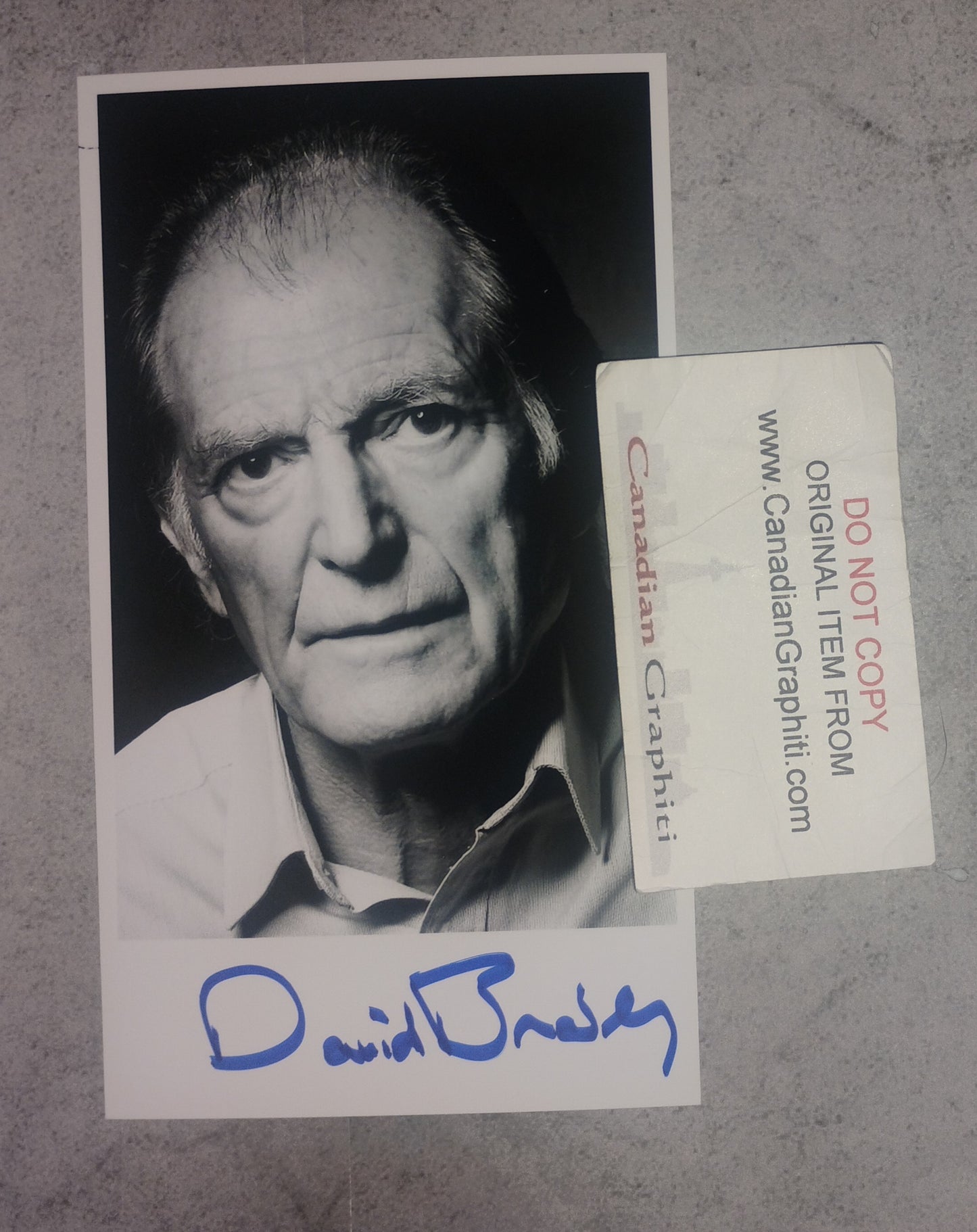 David Bradley Hand Signed Autograph Photo COA