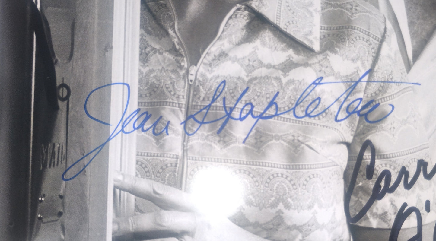 Carroll O'Connor & Jean Stapleton Hand Signed Autograph 8x10 Photo COA