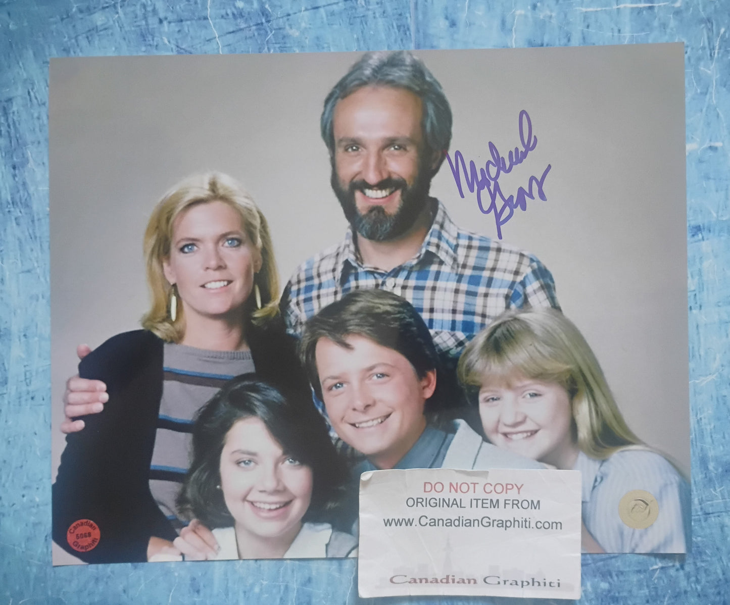 Michael Gross Hand Signed Autograph 8x10 Photo COA Family Ties