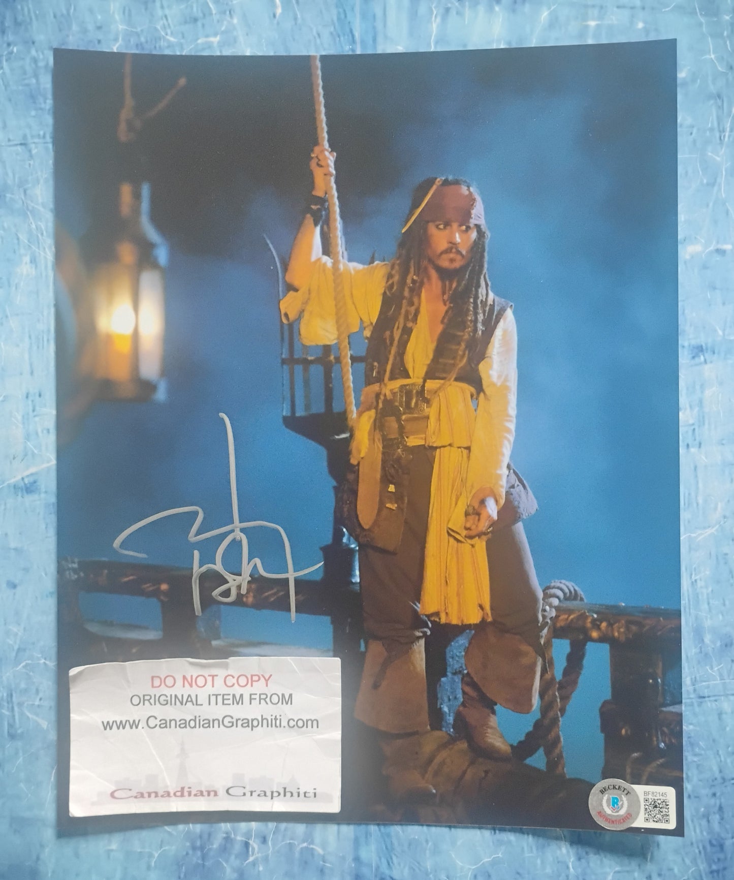 Johnny Depp Hand Signed Autograph 8x10 Photo BAS COA Jack Sparrow
