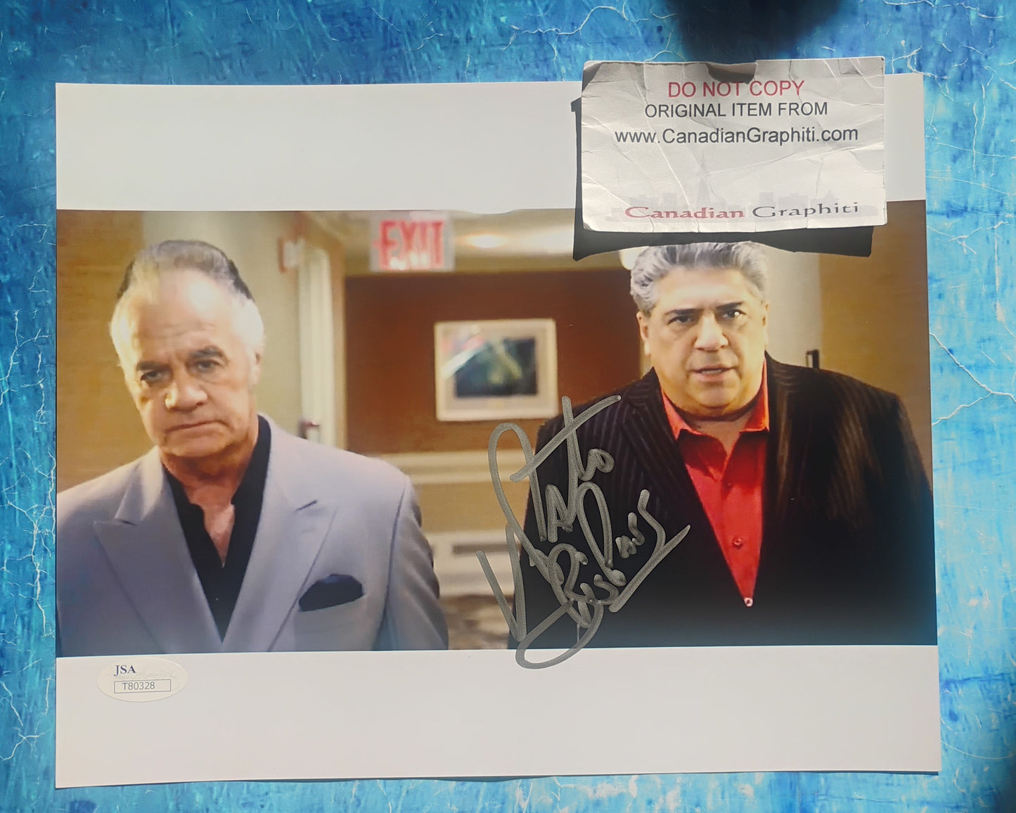 Vincent Pastore Hand Signed Autograph 8x10 Photo JSA COA The Sopranos
