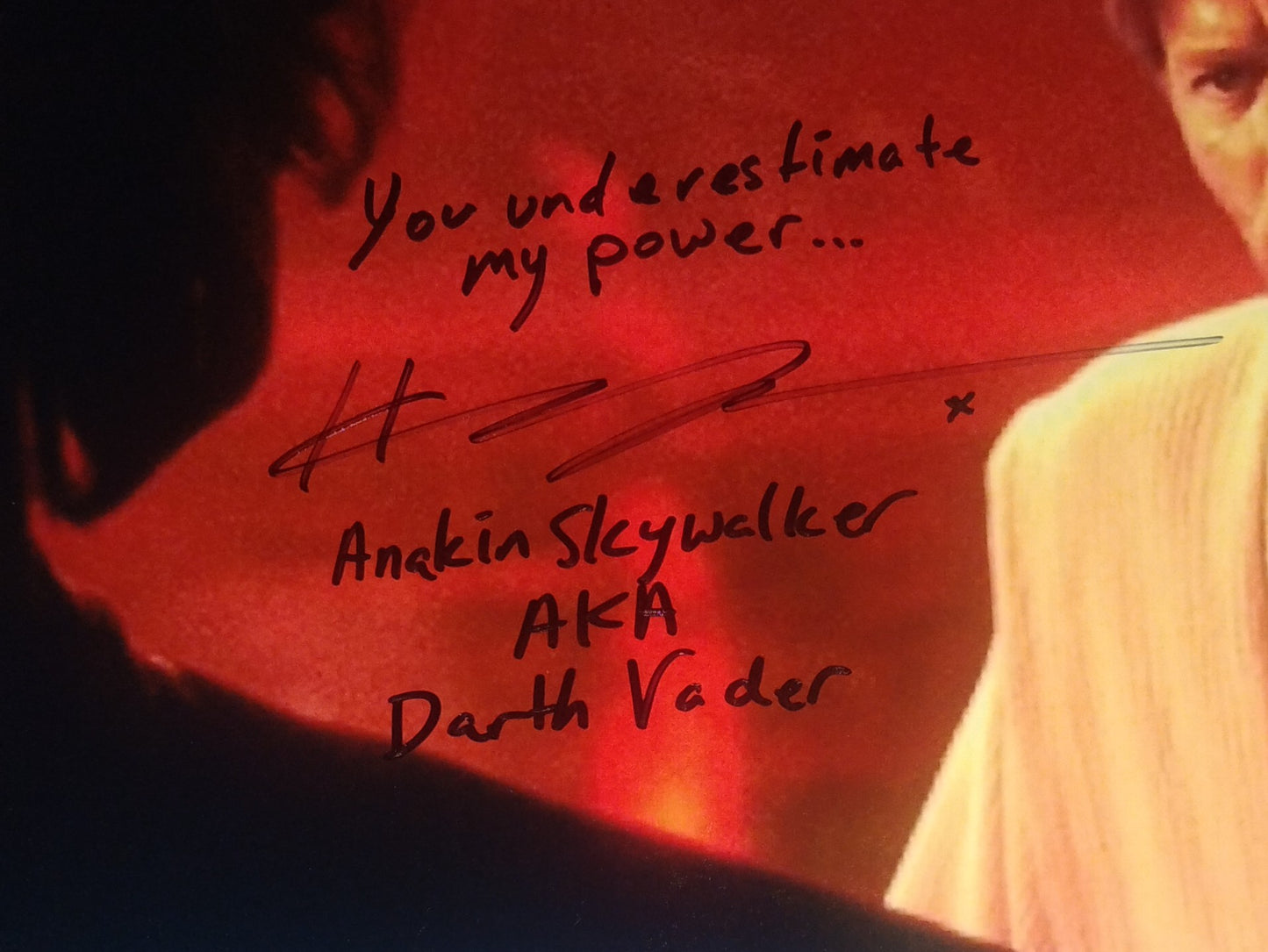 Hayden Christensen & Ewan McGregor Hand Signed Autograph 11x17 Photo COA Star Wars