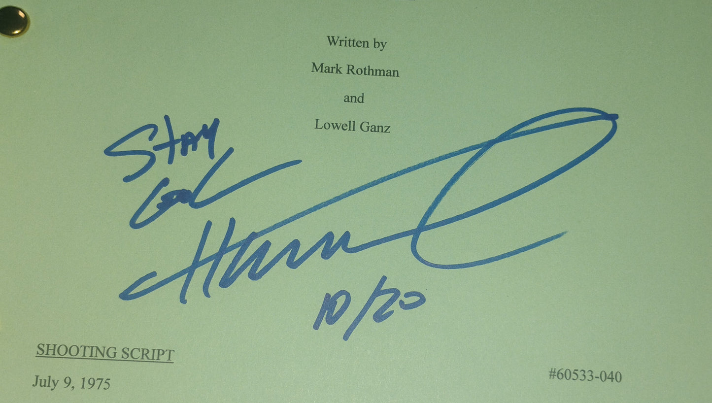 Marion Ross & Henry Winkler Hand Signed Autograph Happy Days Script COA