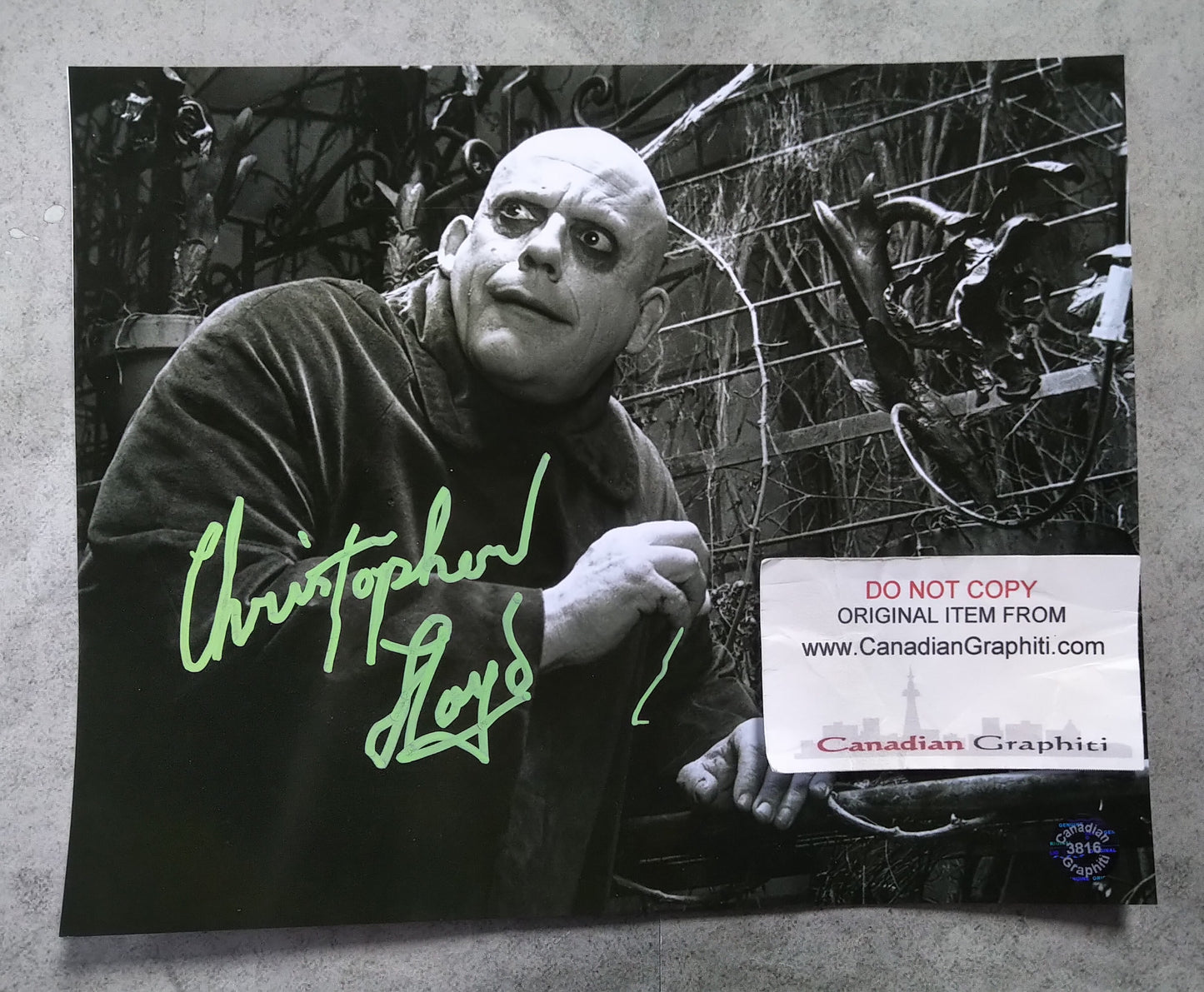 Christopher Lloyd Hand Signed Autograph 8x10 Photo COA Addams Family