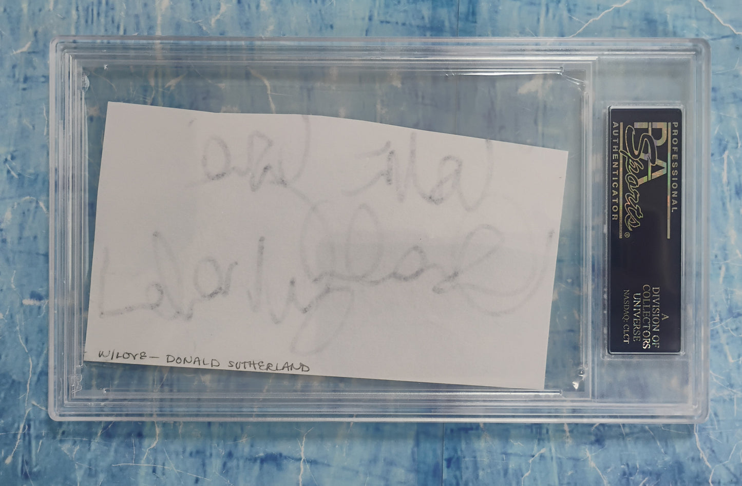 Donald Sutherland Hand Signed Autograph PSA COA