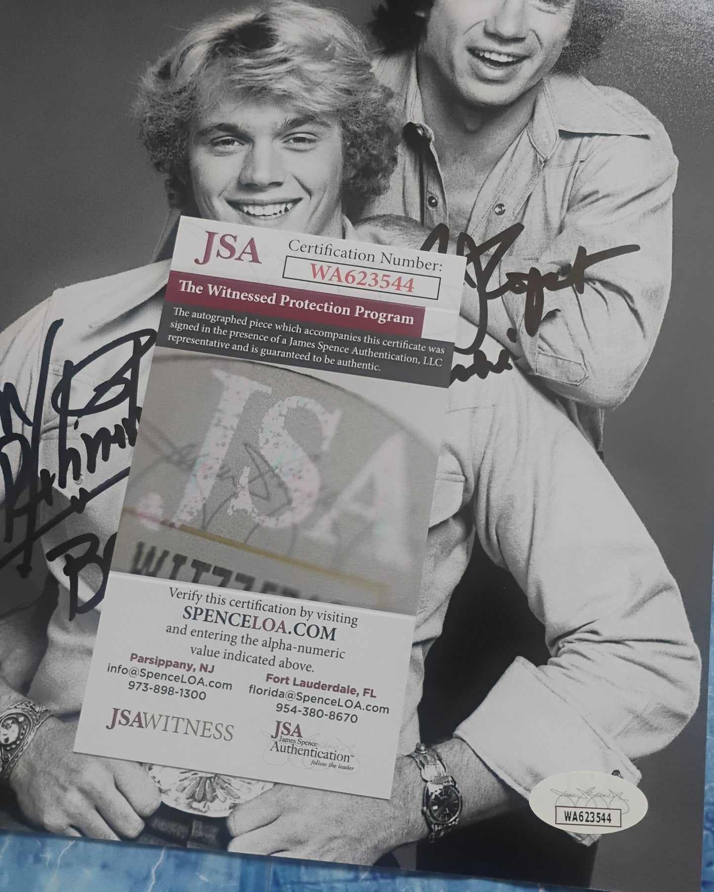 Tom Wopat & John Schneider Hand Signed Autograph 8x10 Photo JSA COA Dukes Of Hazzard