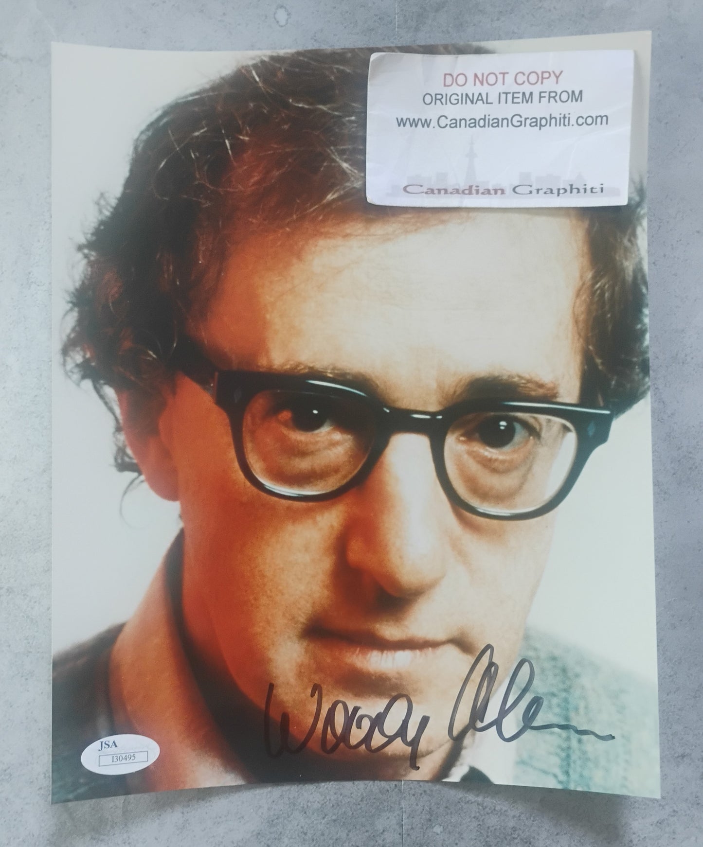 Woody Allen Hand Signed Autograph 8x10 Photo JSA COA
