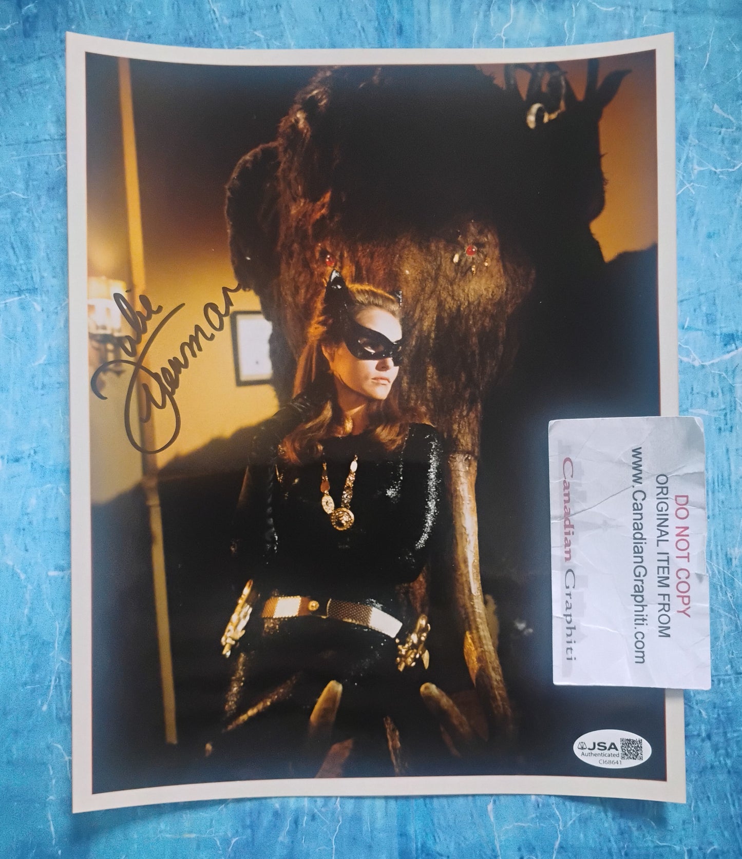 Julie Newmar Hand Signed Autograph 8x10 Photo JSA COA Catwoman