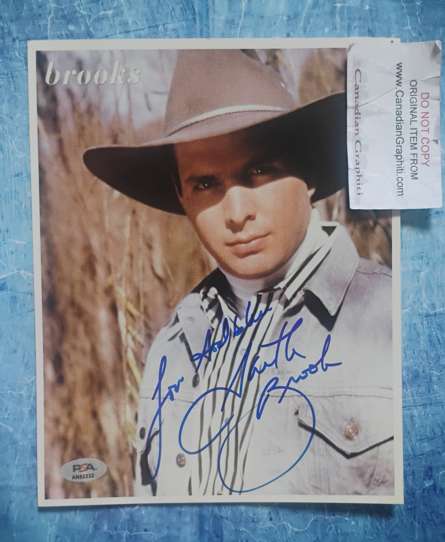 Garth Brooks Hand Signed Autograph 8x10 Photo PSA COA