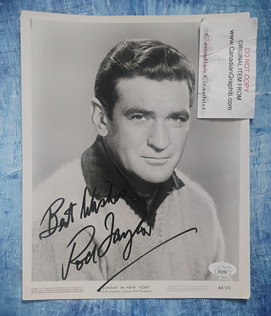 Rod Taylor Hand Signed Autograph 8x10 Photo JSA COA