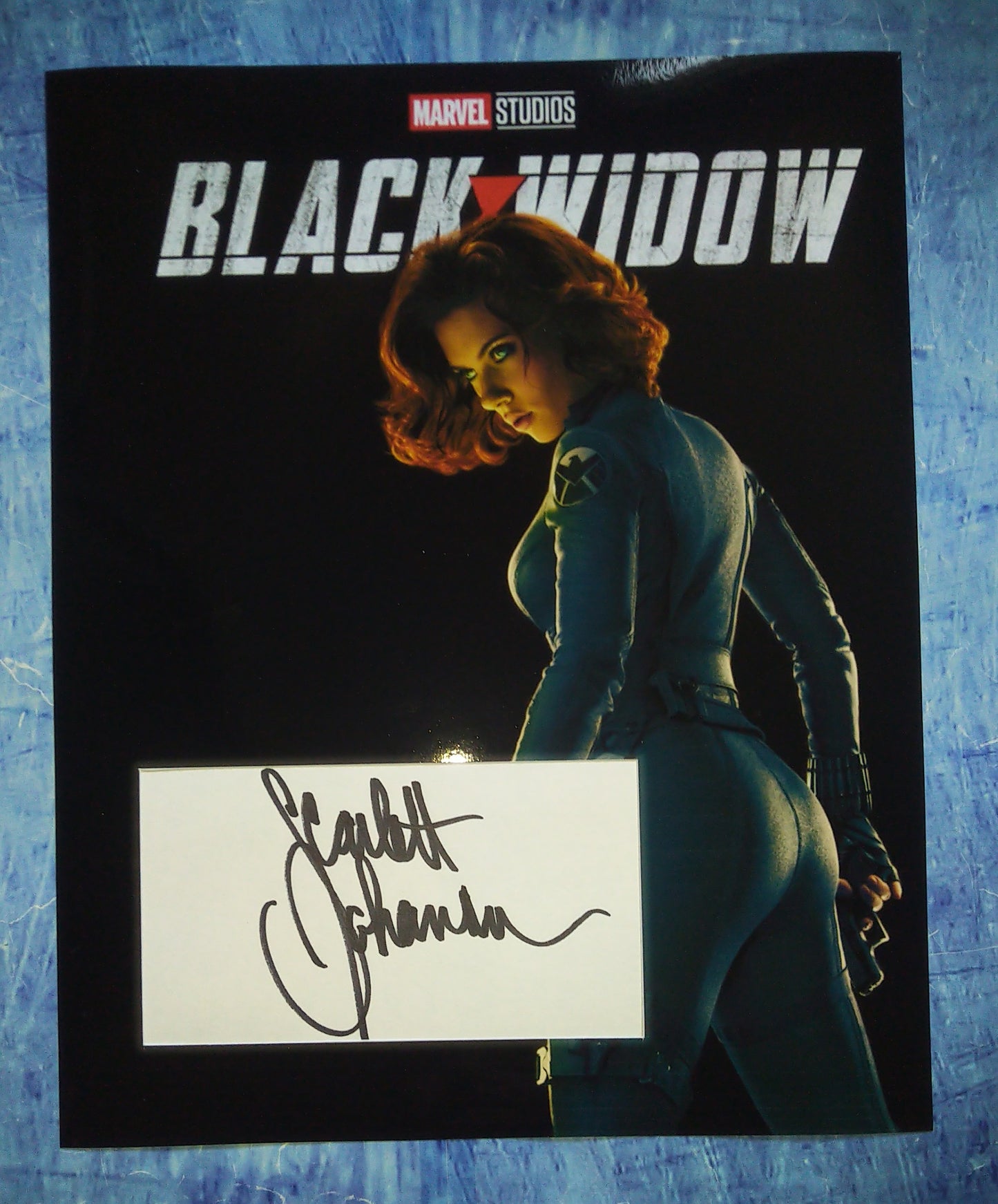 Scarlett Johansson Hand Signed Autograph Index Card Photo COA Framed Display