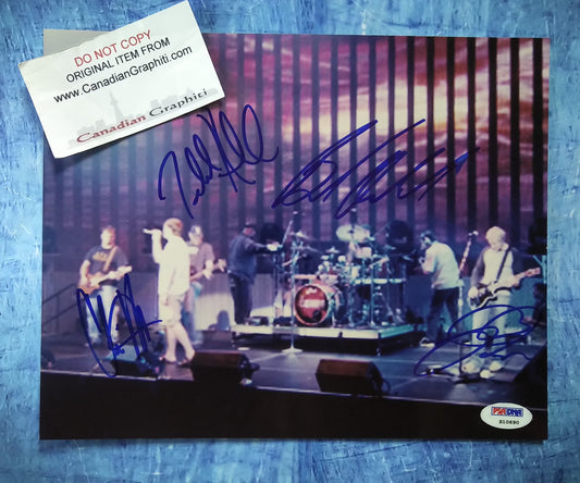 3 Doors Down Hand Signed Autograph 8x10 Photo PSA COA Brad Arnold