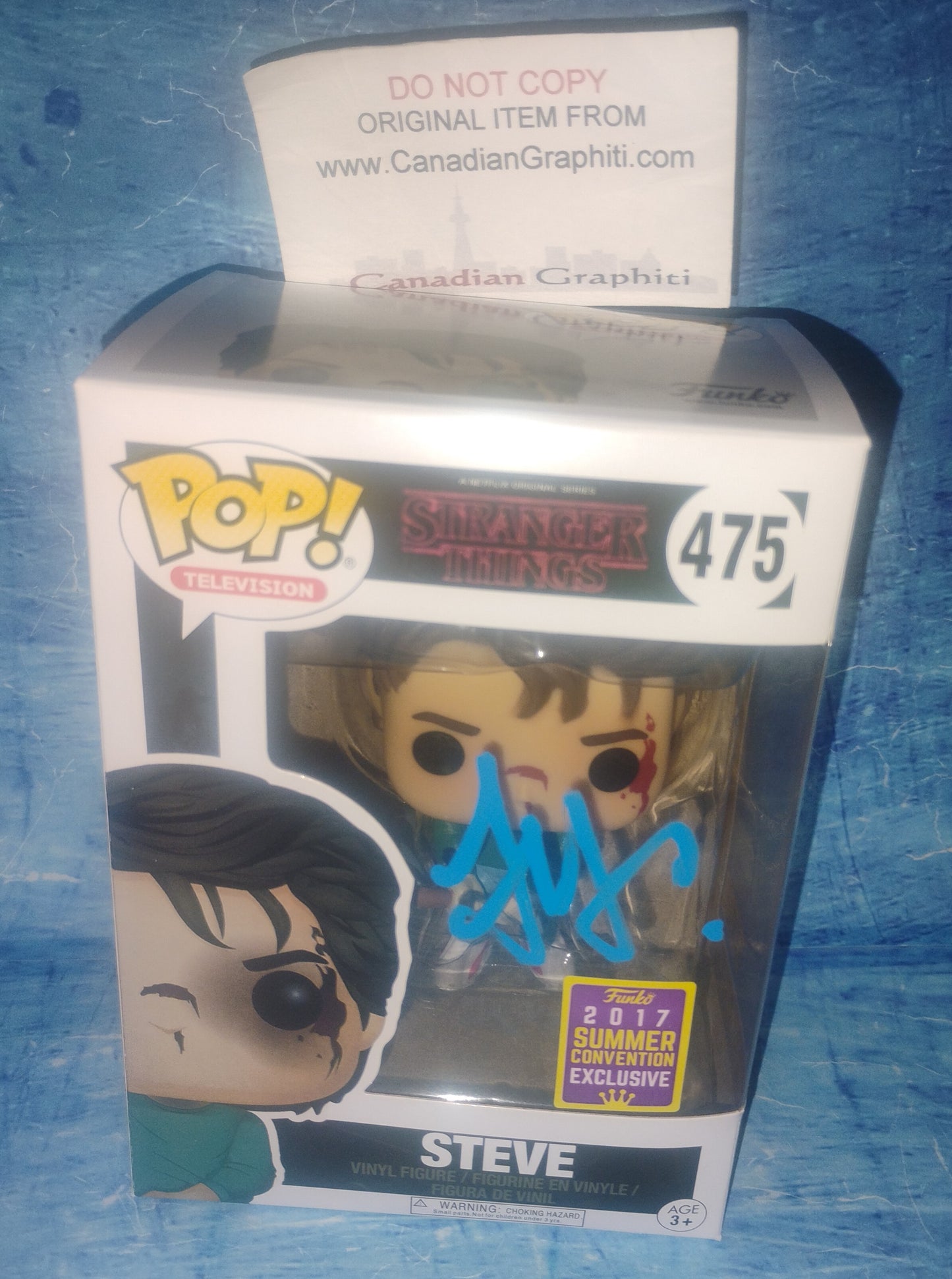 Joe Keery Hand Signed Autograph Stranger Things Funko Pop COA