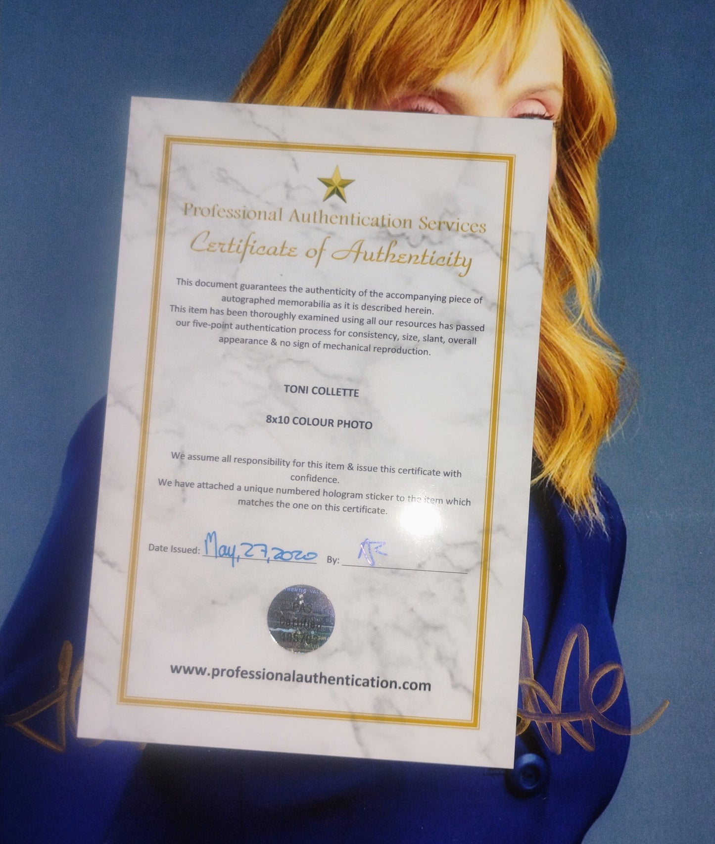 Toni Collette Hand Signed Autograph 8x10 Photo COA