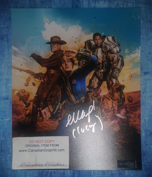 Ella Purnell Hand Signed Autograph 8x10 Photo COA Fallout