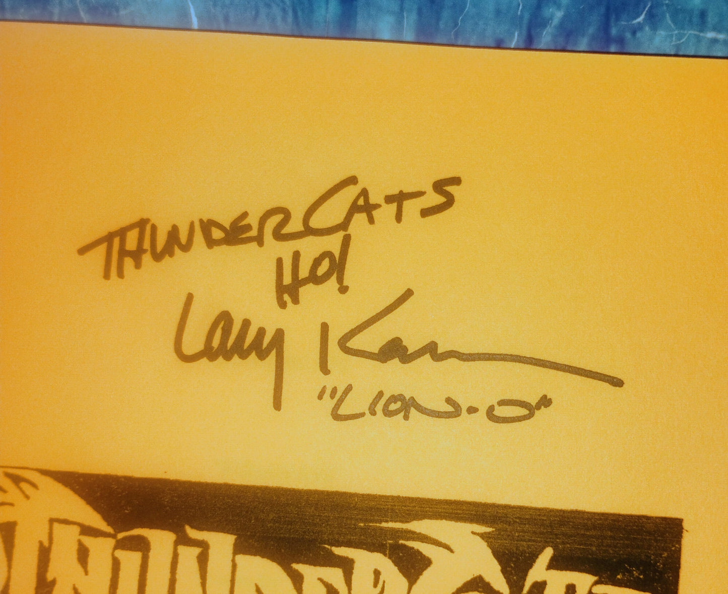 Larry Kenney & Lynne Lipton Hand Signed Autograph Thundercats Script COA