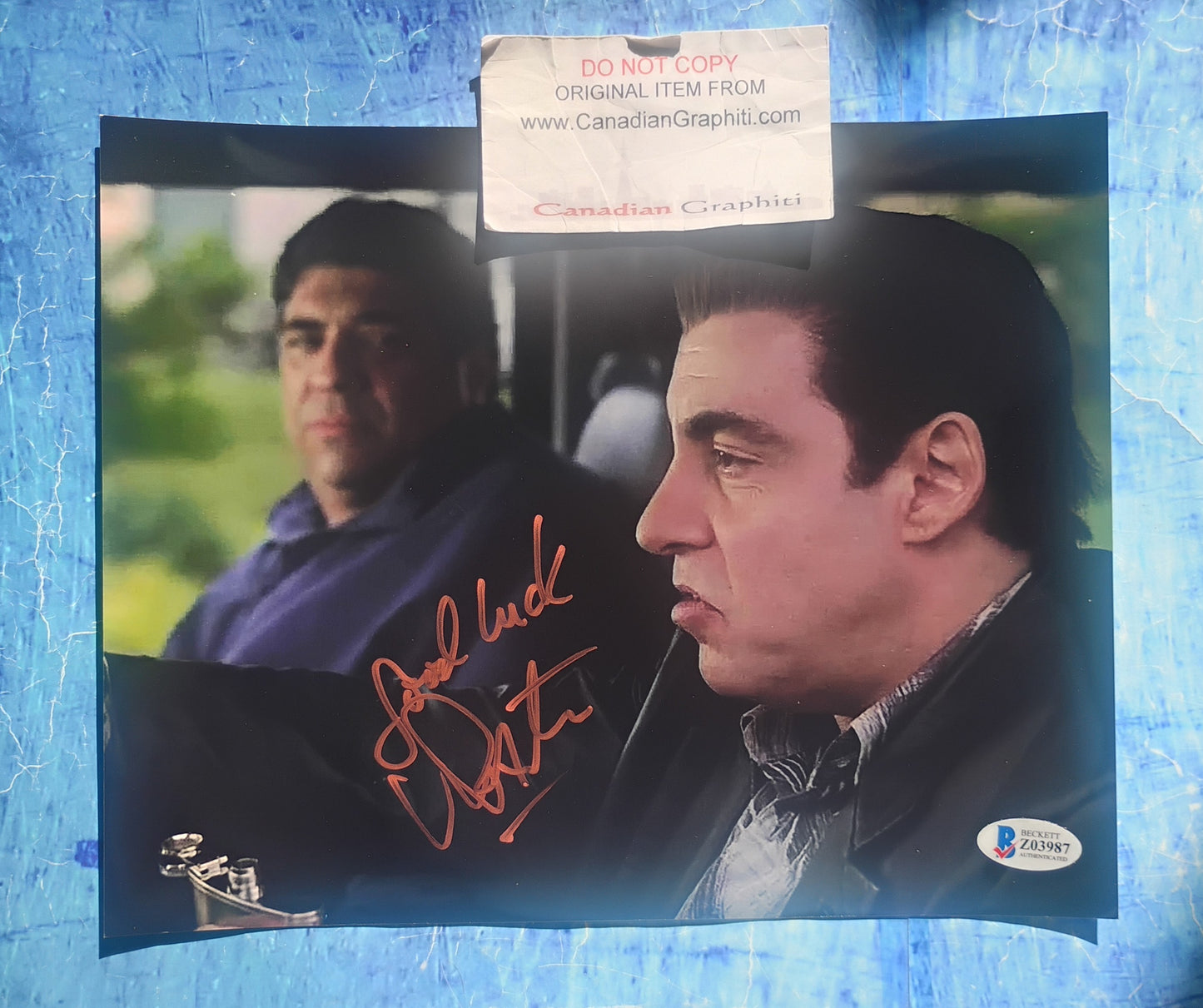 Vincent Pastore Hand Signed Autograph 8x10 Photo BAS COA The Sopranos