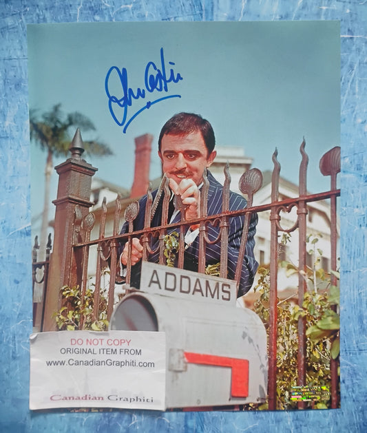 John Astin Hand Signed Autograph 8x10 Photo COA The Addams Family