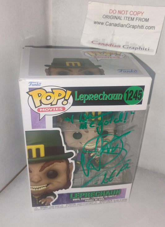 Warwick Davis Hand Signed Autograph Leprechaun Funko Pop COA