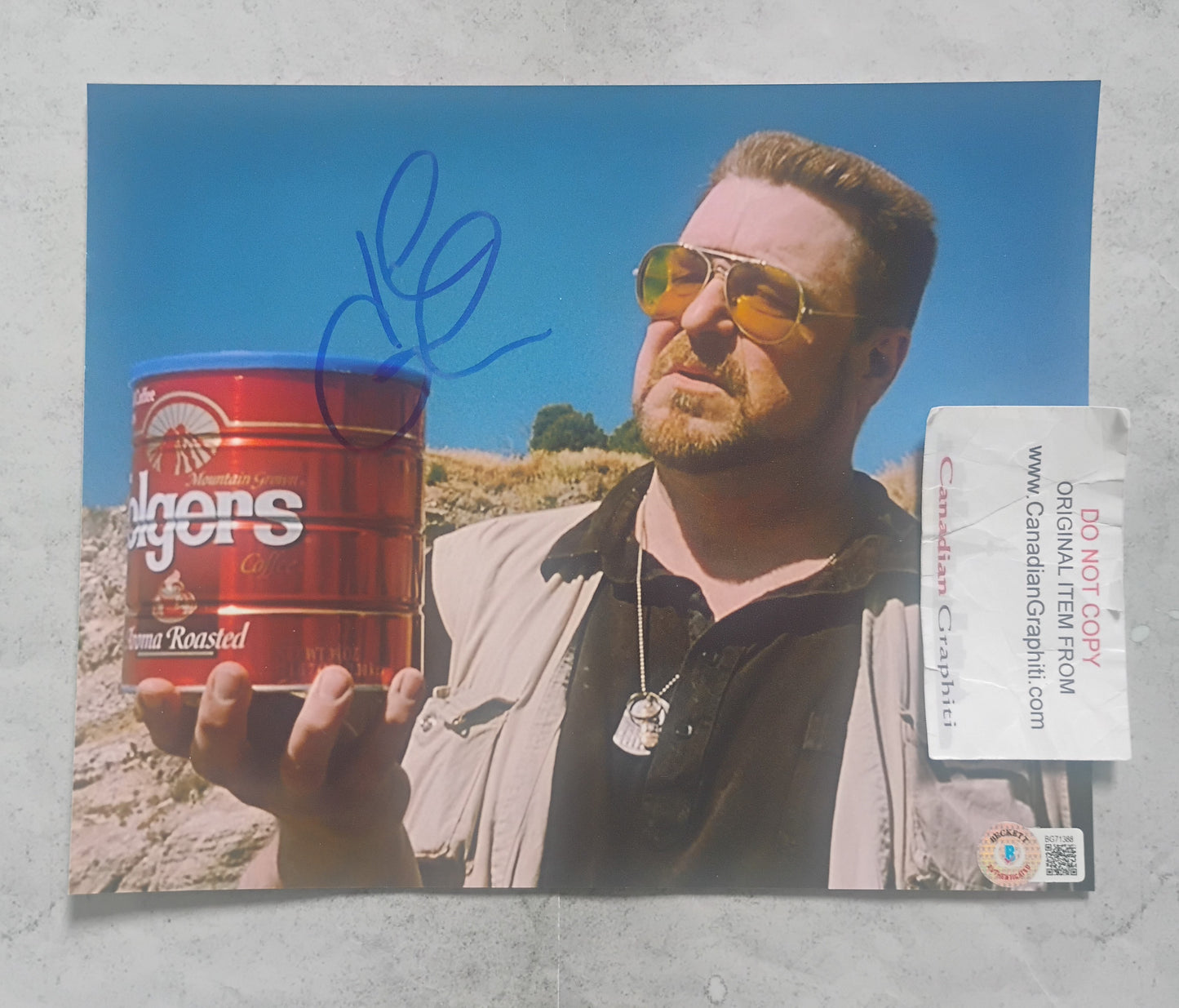 John Goodman Hand Signed Autograph 8x10 Photo BAS COA The Big Lebowski