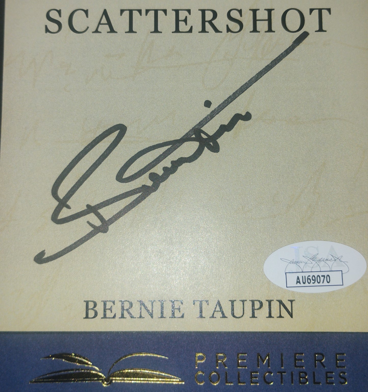 Bernie Taupin Hand Signed Autograph Scattershot Book JSA COA