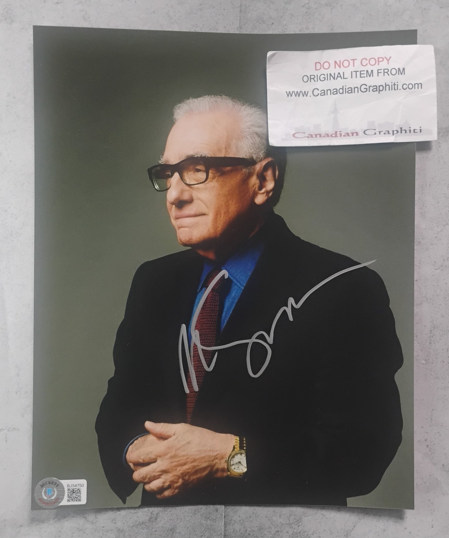 Martin Scorsese Hand Signed Autograph 8x10 Photo BAS COA
